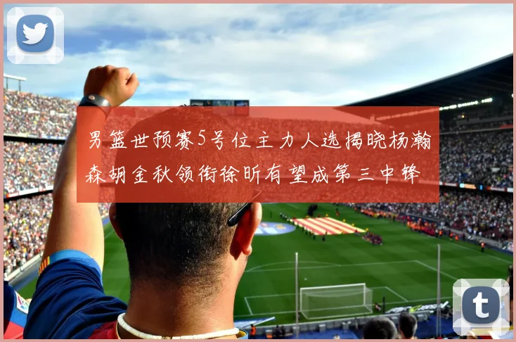 男篮世预赛5号位主力人选揭晓杨瀚森胡金秋领衔徐昕有望成第三中锋